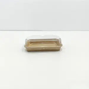 10-Pack Oil-Resistant Sushi Trays, Ideal for Appetizers or Desserts, Disposable Kraft Paper Sushi Containers, Perfect for Parties and Events
