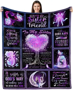 Sister Gifts, Sister Blanket, Sister Birthday Gift Ideas, Sister Gifts from Sister, Gifts for Sister Christmas Birthday Gift for Sister Throw Blanket, Sister Birthday Gifts from Sister
