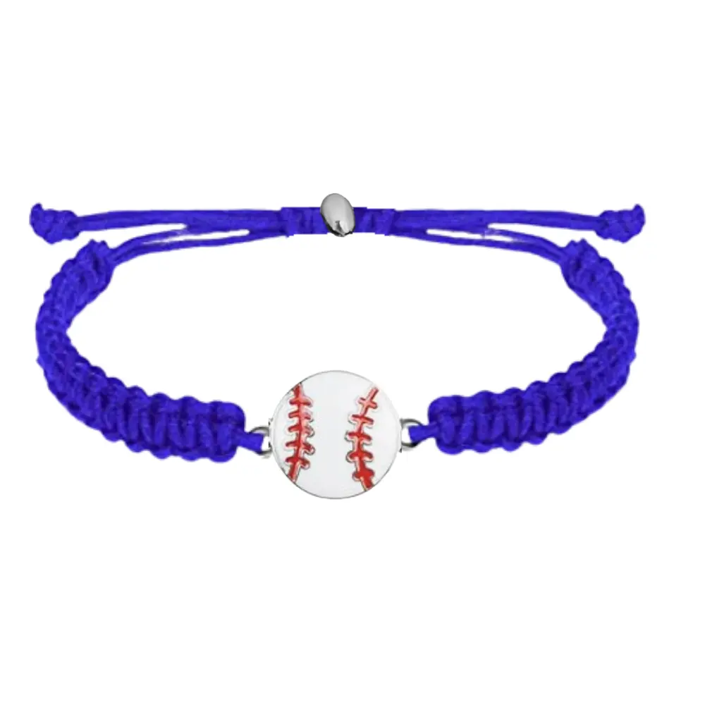 Baseball Rope Bracelet - Pick Color