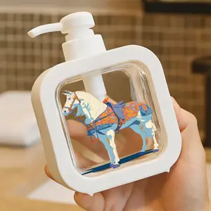 Cute Bat-Shaped Soap Dispenser - Moisturizing Hand Pump Bottle with Transparent Window, Portable Bathroom & Kitchen Decor, Durable Plastic for Halloween, Everyday Use, and Themed Parties, Halloween Decorations, Playful Design, Easygrip Handle