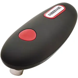 FARBERWARE HANDS-FREE BATTERY-OPERATED CAN OPENER – BLACK & RED AUTOMATIC KITCHEN OPENER