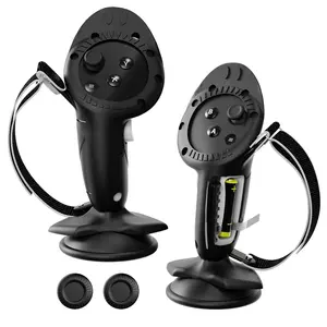 Controller Grips Cover for  Quest 3/3S Accessories, Opening Cover with Suction Cup Handle Grip,Adjustable Knuckle Strap,Compatible with  Quest 3/3S