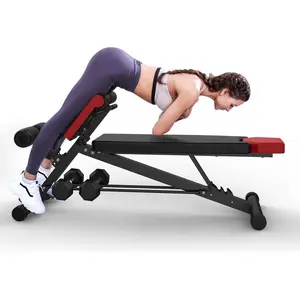 Finer Form Multi-Functional Weight Bench for Full All-in-One Body Workout – Versatile Adjustable Workout Bench for Home Gym. Fitness equipment perfect for Back HyperExtension, Bench Press, Roman Chair Exercise, Sit up. Adjusts to Decline or Flat Bench.