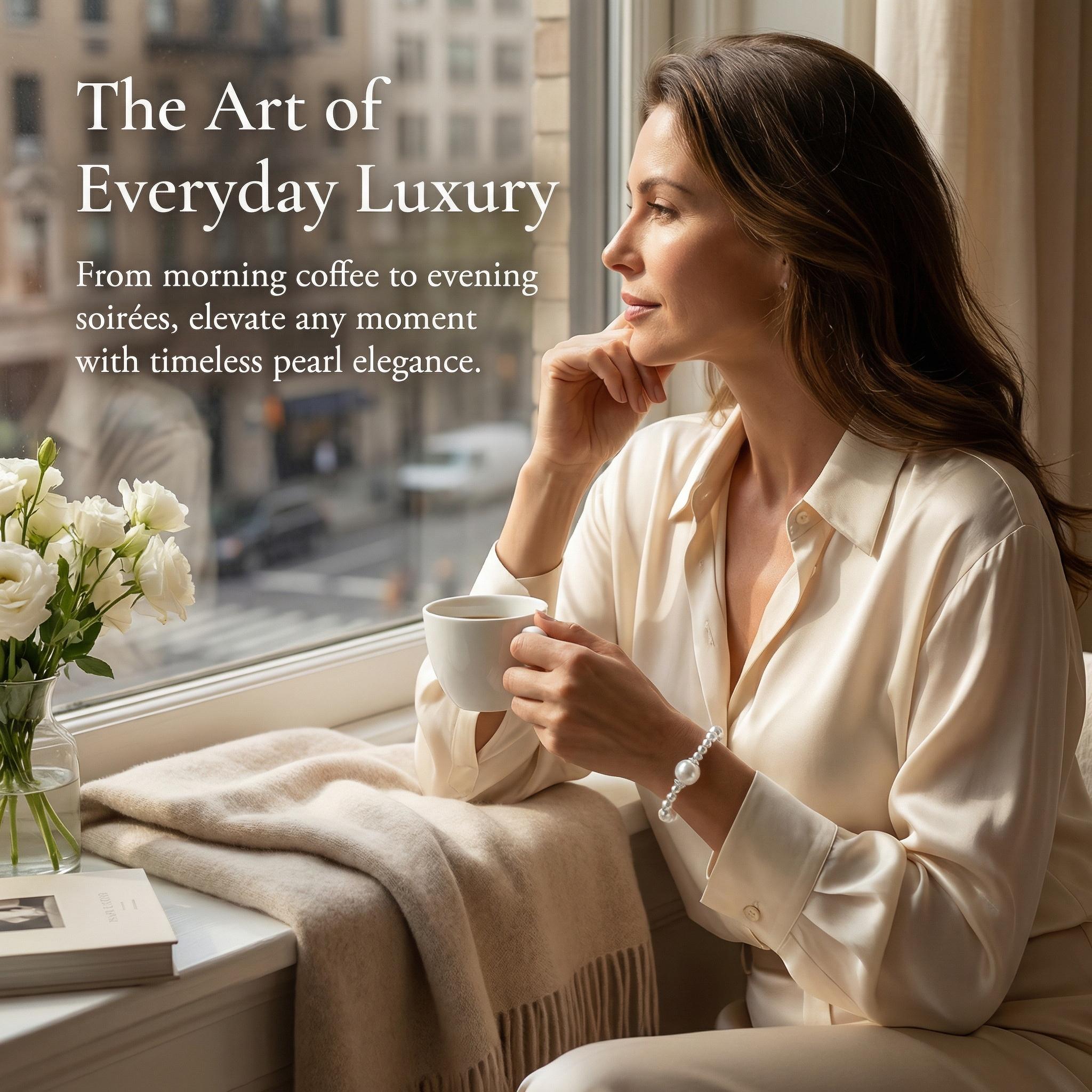 French Vintage-Inspired Pearl Bracelet — Light Luxury, Niche Design, and Refined Elegance; A Versatile, High-End Beaded Accessory