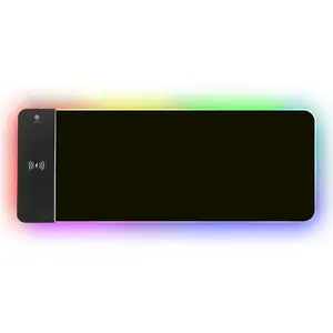 XXL Gaming Mouse Pad with Magnetic Wireless Charging, RGB Black Mousepad Desk Mat with 15W Fast Charger, Waterproof Laptop Writing for Office, Home, Gaming Desktop Accessory  shopblackfriday Christmas 【blackfriday】
