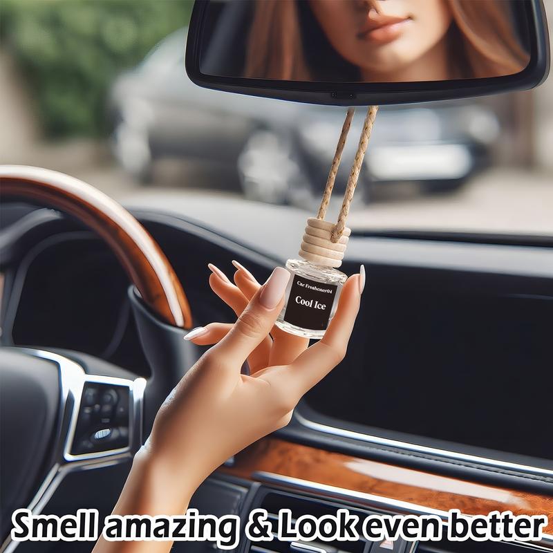 5 Bottles Premium Car Air Freshener - Upgraded Scented Hanging Diffuser with Long Lasting Fragrance | Variety of Scents for Car, Office & Home | Perfect Gift Set for Men & Women - Christmas, Birthday, Valentine‘s Day Gifts