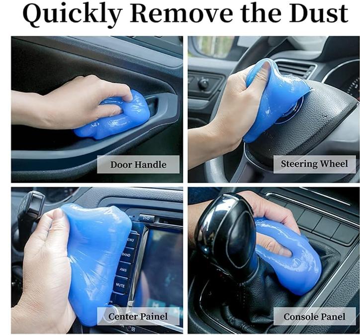 Car Cleaning Gel,General Keyboard Notebook Cleaning Gel Magic Cleaning Mud, No Nead Corners, Convenient and Fast Cleaning(Randomly Send Solors) Slime