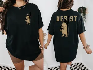 Vintage Meme Penguin Resist Shirt Tanktop, Flipper Up Shirt, I Stand With The Penguin Shirt, Penguin Against Tariff Shirt, Resist Shirt
