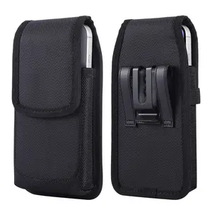Cell Phone Holster Pouch Nylon Belt Clip Strong Magnet Card Slot Carrying Perfect For Outdoor Daily Use For iPhone17/16 Pro Max/Samsung S25 Ultra/Google Pixel For Man