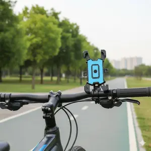 One-Hand Quick Release Anti-Shake Mount for Bikes & Motorcycles. Alloy Locking Clip for Secure Grip on Handlebars. Essential Commute, Travel & Emergency Tool. Durable & Universal Fit.