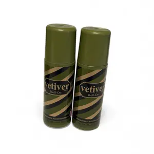 Vetiver Roll-On Deodorant 2 pcs - Antiperspirant Scented for Men and Women Body Care