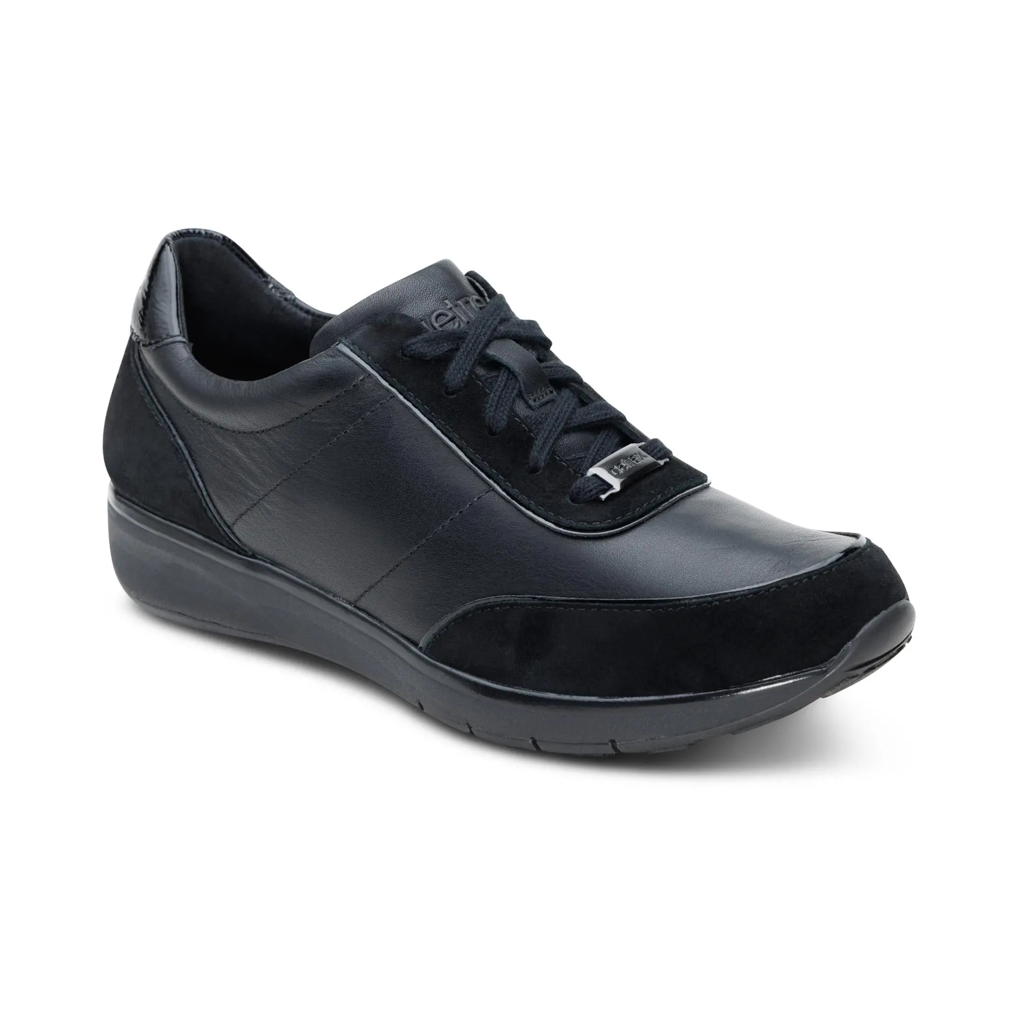 Aetrex Ivy Arch Support Sneaker - Black | Women's Orthotic Sneakers with Arch Support for All-Day Comfort