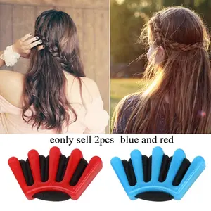 2pcs Five-Finger Sponge Curler, Easy-To-Use Hair Styling Tool, Perfect for Braids, Twists, and Updos, Adult Hair Accessories