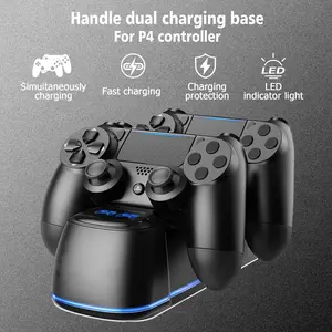 Dual-Speed Charging for P4 Controller, Compatible with P4, P4 Slim, P4 Pro, Version with Blue Lights, Model Mimd-413