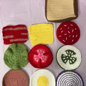 Coasters Crochet Sandwich
