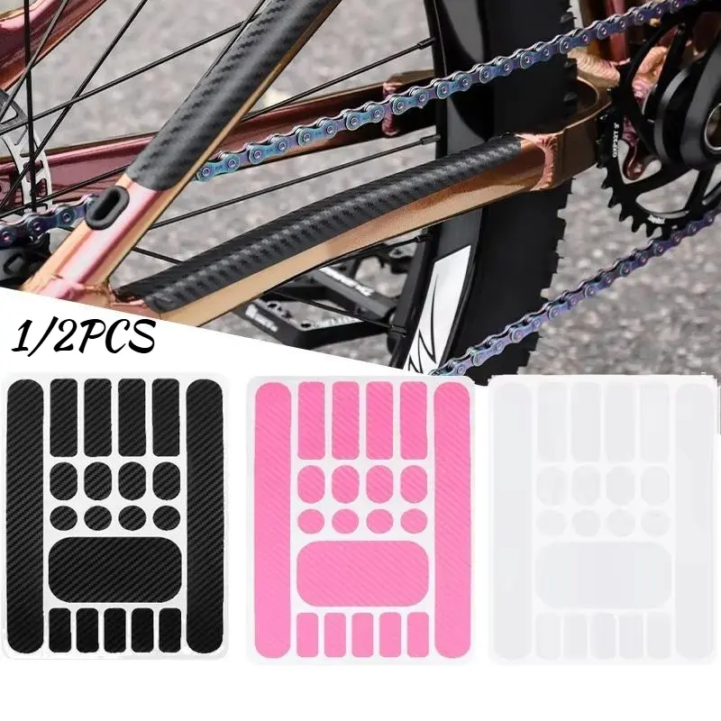 1/2pc Frame Chain Protective Stickers Bike Chainstay Protection Tape Frame Pad MTB Road BMX Bicycle Chain Guard Protector Accessories