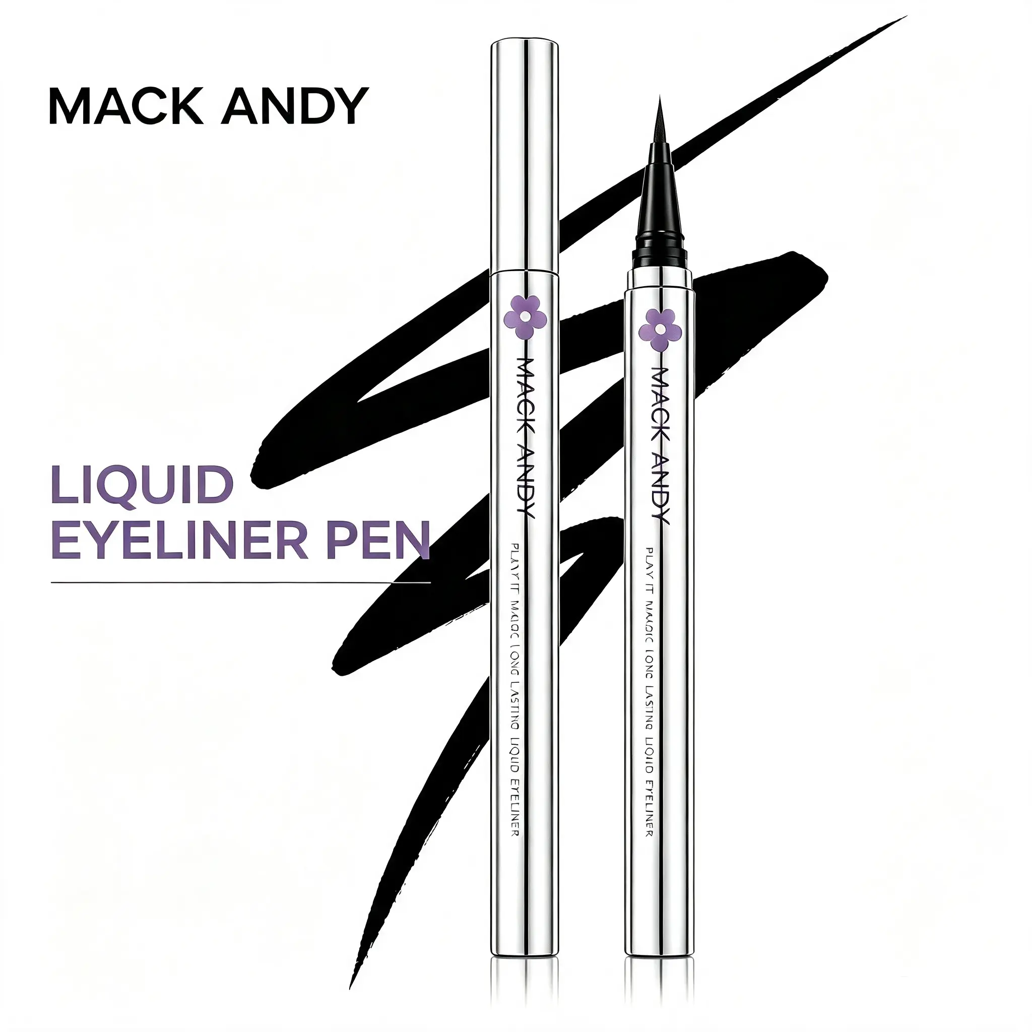 Ultra-Fine Liquid Eyeliner for Defined Looks, Waterproof Liquid Eye Liner, Hooded Eyes, Sharp Winged Lines, Long-Lasting, Beginner Friendly Professional Makeup Tool, Lasting Satin Finish, Smudge-Proof, Transfer-Resistant, Suitable For Sensitive Eyes