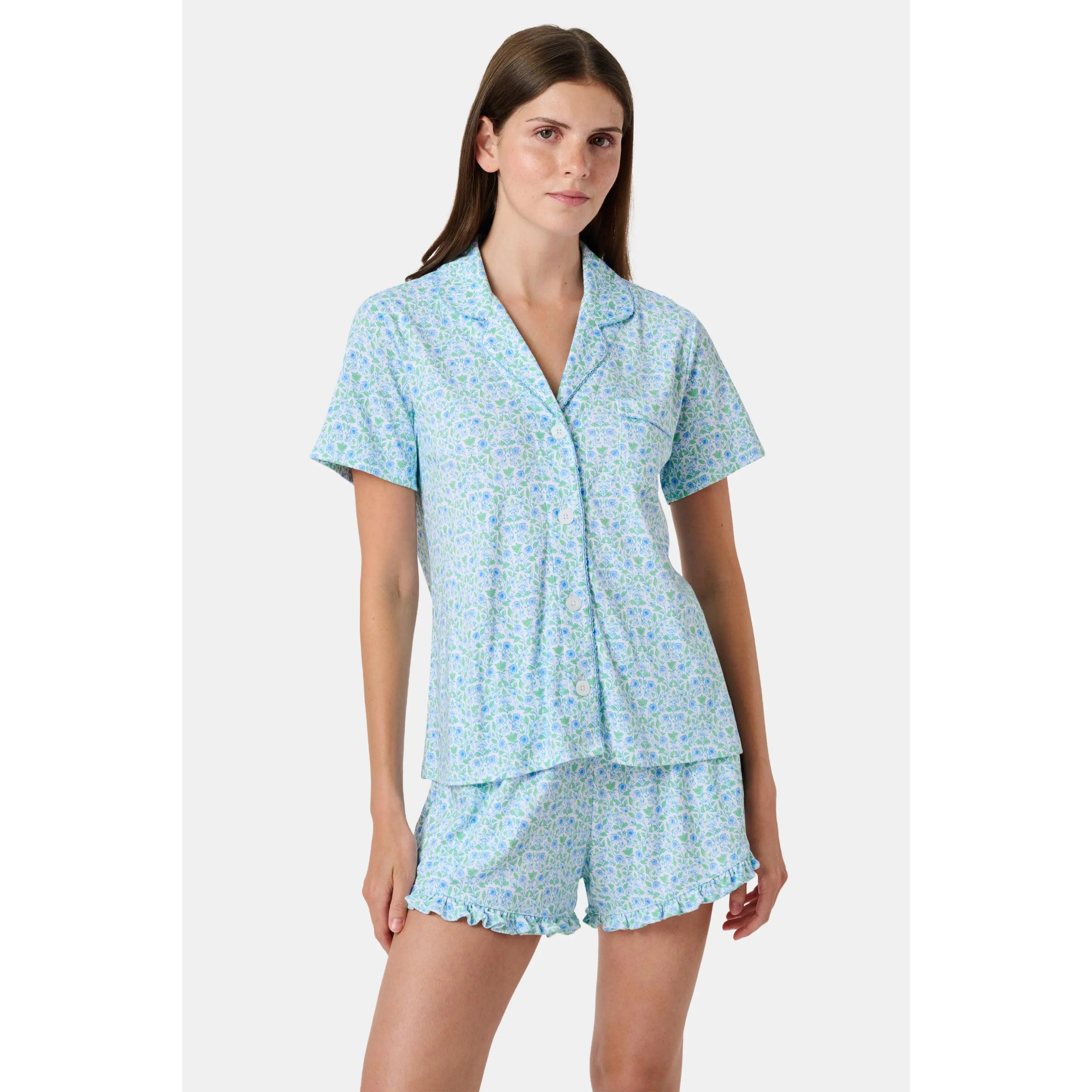 Garden Gate Floral Wyatt Polo Pajamas
