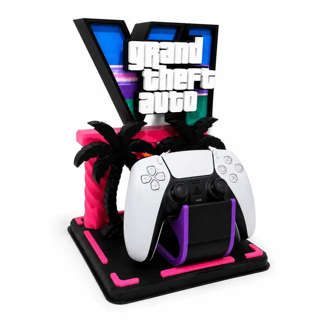 PS5 & Xbox Controller Stand – 3D Printed Dual Controller Holder