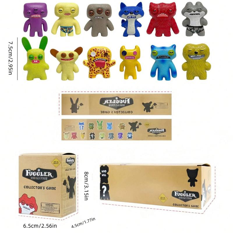 Fuggler Teeth Monster Handheld Toy, Funny Ugly Monster Creative Display Piece, Unique Odd Creature Model, Fun Collectible Figurine