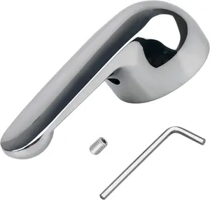 H Shower Handle Compatible with Delta Tub & Shower Single Metal Lever Handle, for Delta / Series Faucet Handle Replacement Chrome, Shower Replacement Parts with Screw & Wrench