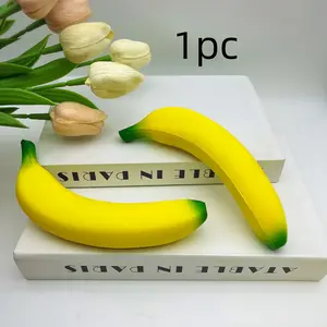 1pc, Banana Slow Rebound Stress Relief Relaxation Toy, Soft Tpr Fidget Finger Toy for Kids and Adults, Cute Sensory Banana Toy, Anxiety Relief, Desk Decor, Party Gift
