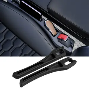 Car Seat Gap Filler Set of 2, Car Organizers and Storage, Car Accessories Fit Sedan SUV Truck, Black
