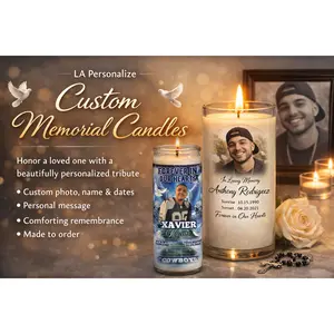 Custom Memorial Candle