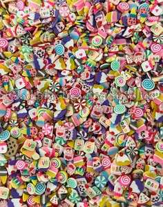 Dessert Clay Slices, Non-Edible Cake Sprinkle Mix, Polymer Clay, Fake Sprinkles, Nail Art Supplies, Shaker Mix, Bunny,