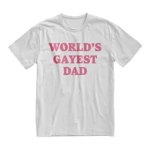 Worlds Gayest Dad Tshirt, Funny Joke Shirt, Meme Tshirt, Dad Gift, Boyfriend Gift, Anniversary Shirt, Husband Gift, Adult funny T-shirt, Gift for Woman and Man