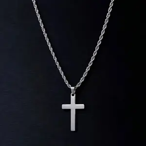Gemvius Signature Cross Necklace - Stainless Steel