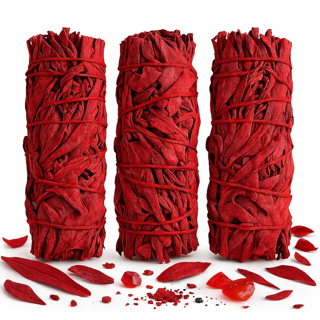 3-Pack Dragon’s Blood Sage Sticks – 4 Inch Each | Natural Sage for Aromatic Ambience, Meditation & Relaxation