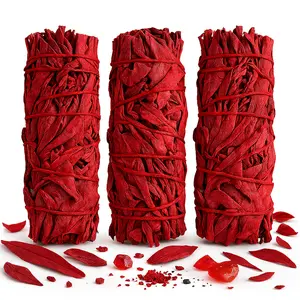 3-Pack Dragon’s Blood Sage Sticks – 4 Inch Each | Natural Sage for Aromatic Ambience, Meditation & Relaxation