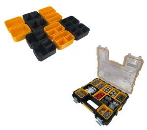 Dewalt Deep Pro Organizer Compatible Small Nesting Bin Set - Yellow