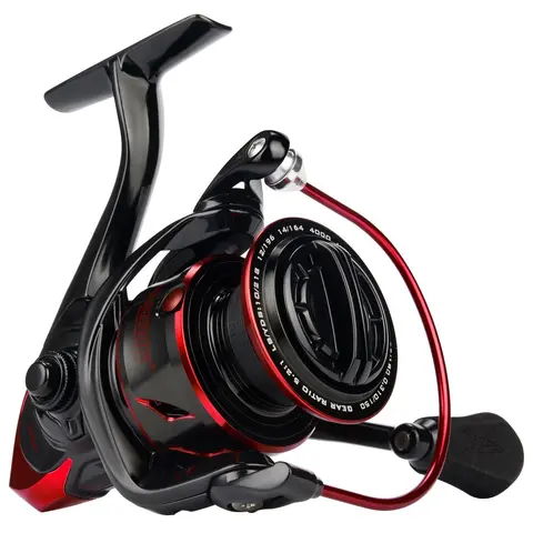 KastKing Sharky III Fishing Reel New Spinning Reel - Carbon Fiber 39.5 LBs Max Drag - 10+1 Stainless BB for Saltwater or Freshwater - Oversize Shaft - Super Value!