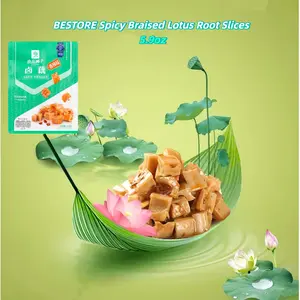 BESTORE Spicy Braised Lotus Root Snacks - 5.9oz Pack, Authentic Chinese Flavor, Perfect for On-the-Go Snacking