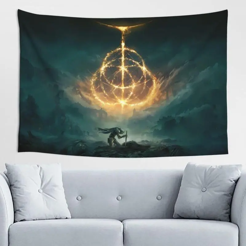 Game Elden Tapestry for Living Room Bedroom Dorm Decoration, 60x40 Inch Gift Wall