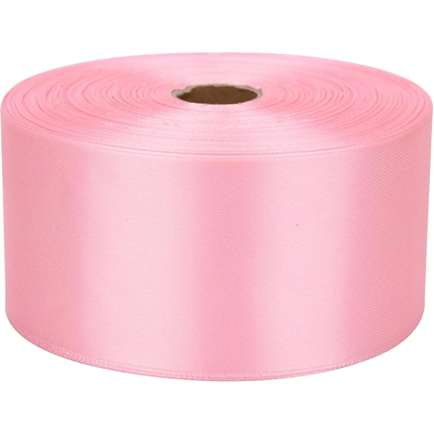 2 inch Pink Satin Ribbon 50 Yards Solid Fabric Ribbons Roll for Gift Wrapping, Satin Weddings,Flower Bouquet, Invitations,Sewing,Party Decorations, Holiday Decorating and More