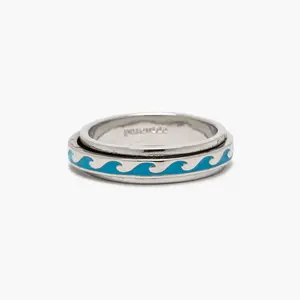 Enamel Wave Fidget Ring Enamel Wave Fidget Ring