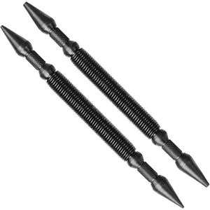 2-Piece Nail Setter Dual Head Nail Set, Dual Head Nail Setter, Spring Loaded Center Hole Punch, Hand Tool for Metal or Wood, Nail Setter Features 1/16-in, 1/32-in, 1/8-in, 3/32-inQuesear