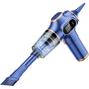 Portable Wireless Car Vacuum Cleaner, Mini Handheld Digital Display Hair Dust Removal Tool, Suitable for Home Office Pet Car Cleaning