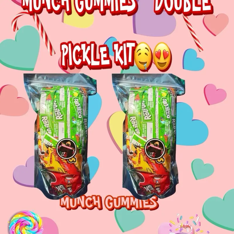 Munch Gummies ~  Double Pickle Kit Snack