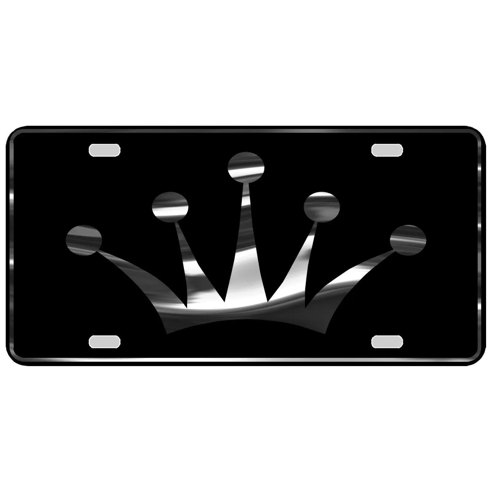 CustoMonsterDesigns Crown Royalty Heavy Duty Aluminum License Plate S12