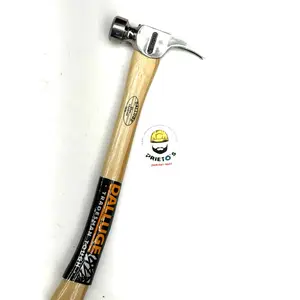 Dalluge 2115 Curve Handle Dalluge 21 oz Professional Tool with Wooden Handle and Chrome Head