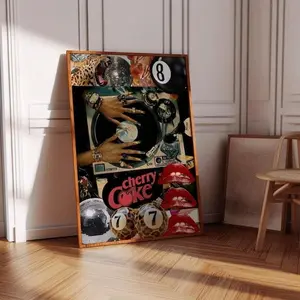 Black Woman Art Black Girl Wall Poster Fashion Girl Poster Leopard Poster Vintage Music Poster