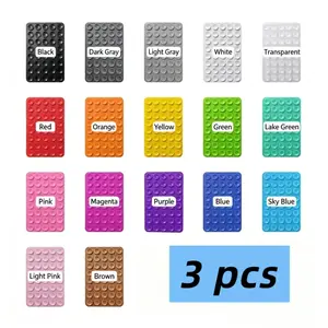3pcs Silicone Phone Suction Cups with 40 Adhesive Pads, Easy to Clean, Enhanced Grip, Suitable for Various Surfaces
