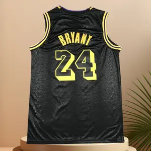 Kobe Bryant Men's Classic-Design Sleeveless stitched Retro Basketball Jerseys Black shirt