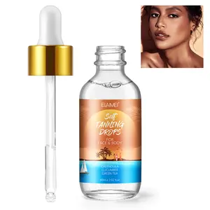 Elaimei Self Tanning Drops, Self Tanner Drops for Face and Body, Color Correcting Self Tan Drops, Face Tanning Drops to Add to Moisturizer - Vegan and Cruelty-Free, 2.02 Fl Oz