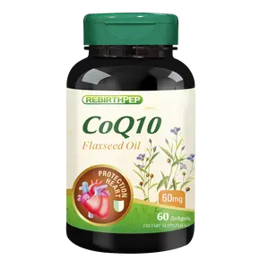 Rebirth-Pep HeartGuard Compound Capsules - 60 Softgel Pack - Coenzyme Q-10 Supplement by Global Master International Group - Dietary, Fitness