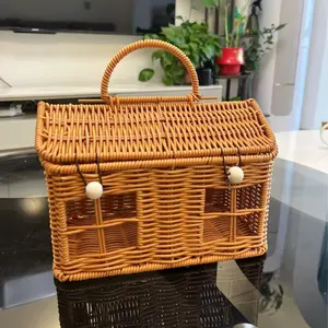 Stylish Retro Woven Gift Basket For Wedding Birthday Present Creative Bride Packaging All Occasions